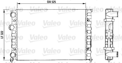 Radiateur, refroidissement moteur VALEO 730504