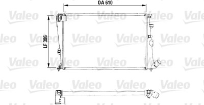 Radiateur, refroidissement moteur VALEO 730959