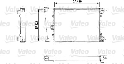 Radiateur, refroidissement moteur VALEO 883435