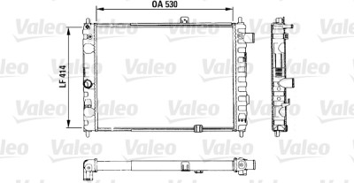 Radiateur, refroidissement moteur VALEO 883853
