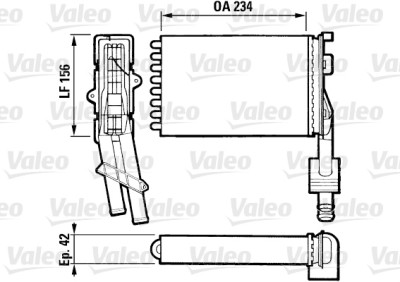 Radiateur de chauffage VALEO 883972