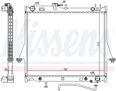 Radiateur, refroidissement du moteur