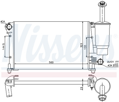 Radiateur, refroidissement du moteur