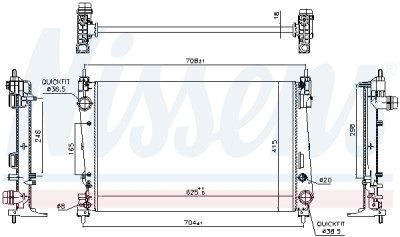 Radiateur, refroidissement du moteur