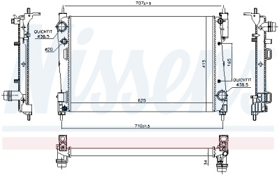 Radiateur, refroidissement du moteur