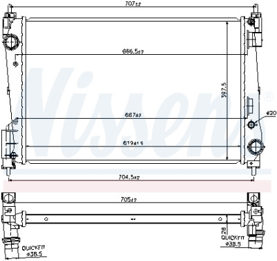 Radiateur, refroidissement du moteur