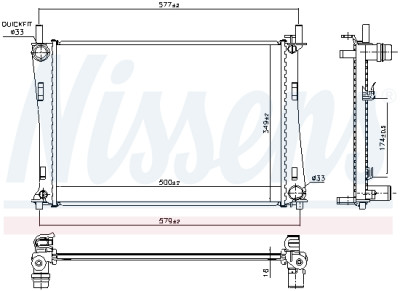Radiateur, refroidissement du moteur