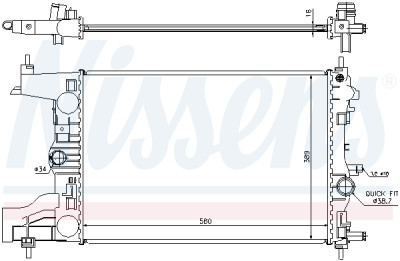 Radiateur, refroidissement du moteur