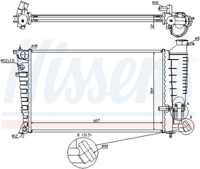 Radiateur, refroidissement du moteur