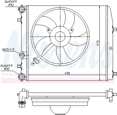 Radiateur, refroidissement du moteur