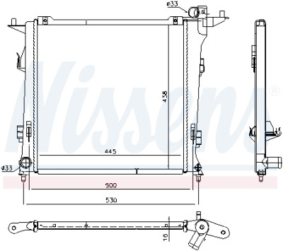 Radiateur, refroidissement du moteur
