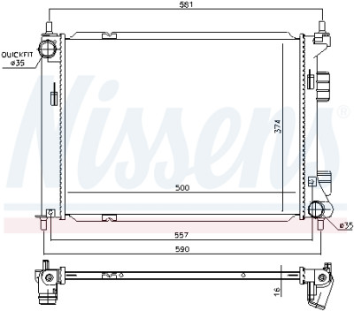 Radiateur, refroidissement du moteur