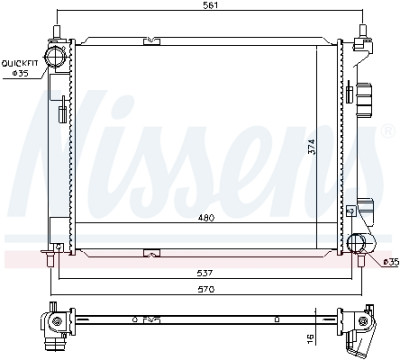 Radiateur, refroidissement du moteur