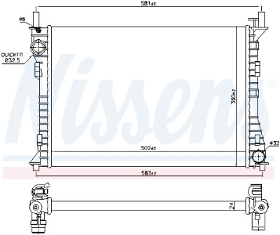 Radiateur, refroidissement du moteur