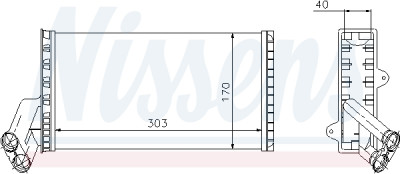 Radiateur de chauffage NISSENS 7.1149