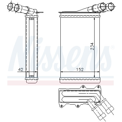 Radiateur de chauffage NISSENS 7.1156