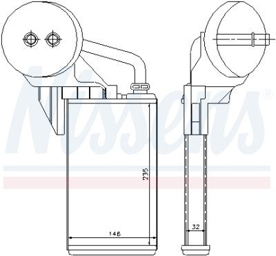 NISSENS 72207 Radiateur de Chauffage