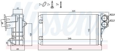 NISSENS 72941 Radiateur de chauffage