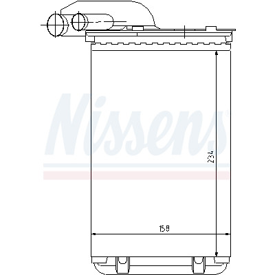 Radiateur de chauffage NISSENS 732/52