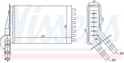 Radiateur de chauffage NISSENS 7.3374