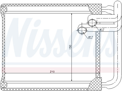 NISSENS 77632 Radiateur de chauffage