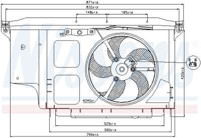 Ventilateur, refroidissement du moteur
