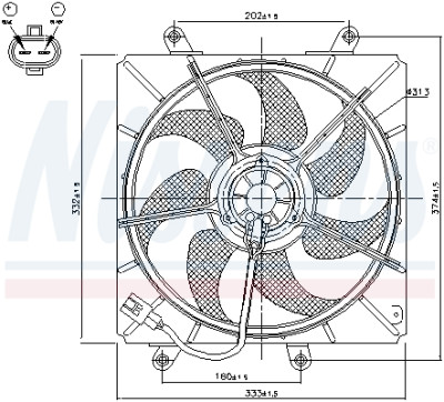 Ventilateur, refroidissement du moteur