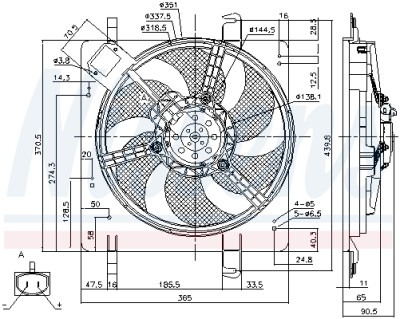 Ventilateur, refroidissement du moteur