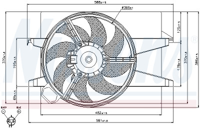 Ventilateur, refroidissement du moteur