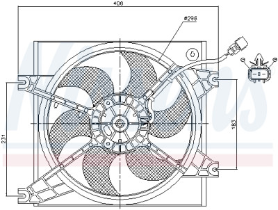 Ventilateur, refroidissement du moteur