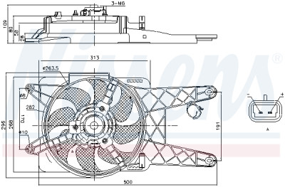Ventilateur, refroidissement du moteur