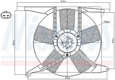 Ventilateur, refroidissement du moteur