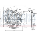 NISSENS 85186 Ventilateur à condensateur pour climatiseur