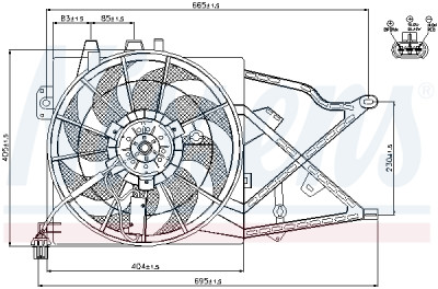 Ventilateur, refroidissement du moteur