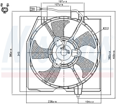 Ventilateur, refroidissement du moteur