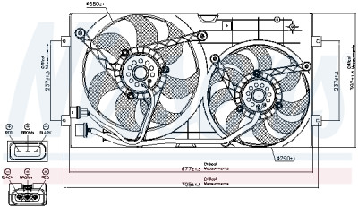 Ventilateur, refroidissement du moteur