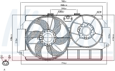Ventilateur, refroidissement du moteur