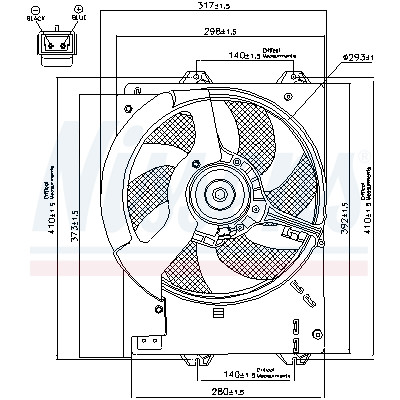 Ventilateur, refroidissement du moteur