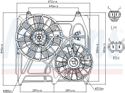 Ventilateur, refroidissement du moteur