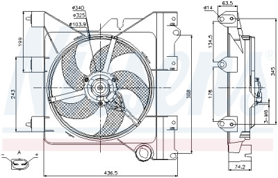 Ventilateur, refroidissement du moteur