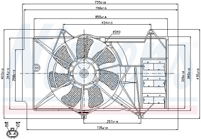 Ventilateur, refroidissement du moteur