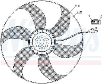 Ventilateur, condenseur de climatisation