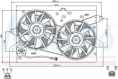 Ventilateur, refroidissement du moteur