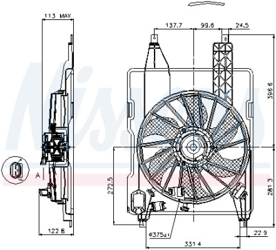 Ventilateur, refroidissement du moteur