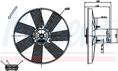 Ventilateur, refroidissement du moteur
