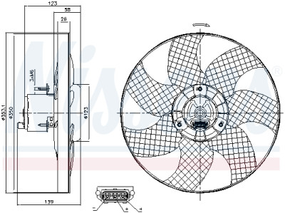 Ventilateur, refroidissement du moteur