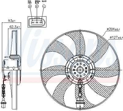 Ventilateur, refroidissement du moteur