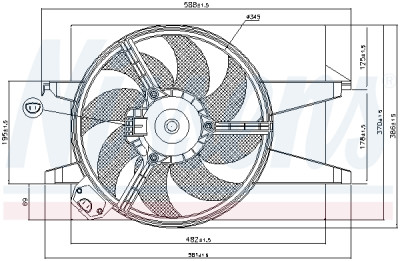 Ventilateur, refroidissement du moteur