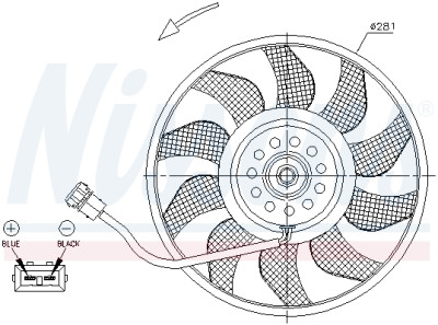Ventilateur, refroidissement du moteur