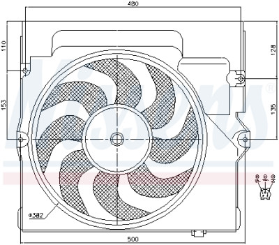 Ventilateur, refroidissement du moteur